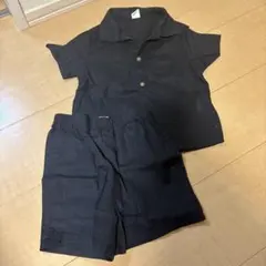 SHEIN 半袖シャツとショートパンツセット 2Y -3Y ブラック