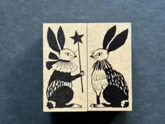 SALE!! kinotorico 木製スタンプ うさぎ 2個
