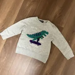 klädskaap クレードスコープ　恐竜 スケートボード トレーナー 90