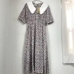 rps フリルBIG衿花柄ワンピースM