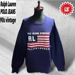 ✅90s RALPH LAUREN ラルフローレン USA 星条旗 スウェット