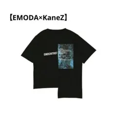 エモダ　EMODA×KaneZ　ドッキングアート　アシンメトリー　Tシャツ　半袖のサムネイル
