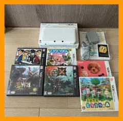 Nintendo 3DSLL ホワイト 充電器付 箱付 ソフト6本付