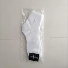 イーストボーイ ショートソックス 2足組 女神刺繍　ホワイト白　サックス刺繍