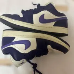 エアジョーダン ローカット スニーカー ホワイト/パープル