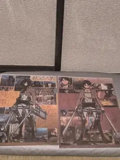 【希少・非売品】進撃の巨人 ローソン限定 クリアファイル （エレン＆ミカサ）