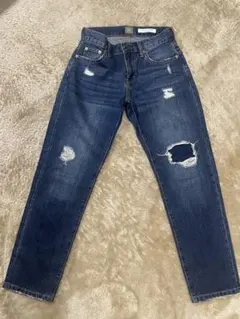 WASHIDENIM ダメージストレートデニム