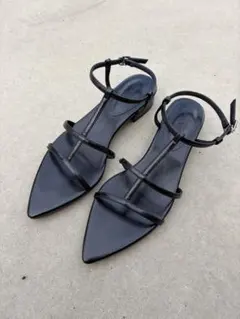 [美品]AZUL BY MOUSSY ストラップサンダル ブラック Mのサムネイル