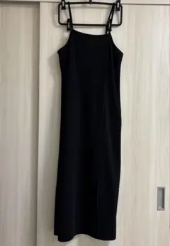 w closet ブラック キャミワンピース