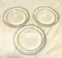 「【Pyrex】パイレックス ガラス皿　　3枚セットまとめ売り」
