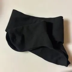 3coins（未使用品）綿混タイツ（黒リブ柄）