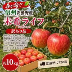 希少！レア品種！【訳あり】 信州安曇野産 未希ライフ 10kg　限定5個のみ 信州安曇野産 未希ライフ 訳あり 10kg以上入り！ - メルカリ