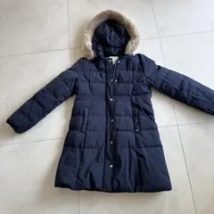 ハルコト様専用ボンボネットネイビー ダウンコート ファー付きフード L L