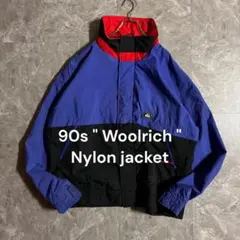 90s Woolrich ウールリッチ ナイロンジャケット マルチカラー 古着