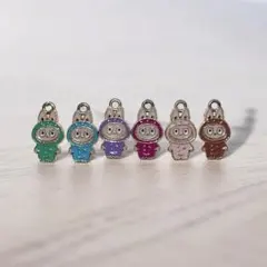 ラブブ キーホルダー チャーム 6個セット