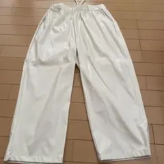 MONO-MART ホワイト ワイドパンツ