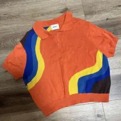 W.W.G オレンジポロシャツ 半袖のサムネイル