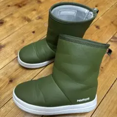 キッズ用 防水オリーブグリーン長靴