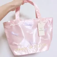 Maison de FLEUR ミニリボンチュールトートバッグ