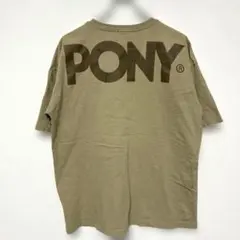 PONY ベージュ Tシャツ　Lサイズのサムネイル