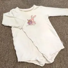 フーセンウサギ　pesure ウサギイラストロンパース80