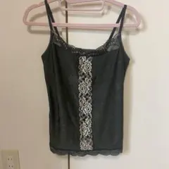 Wing キャミソール M ダークグリーン