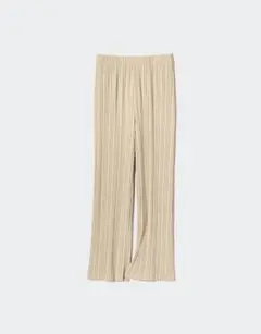 （セット販売可）プリーツストレートパンツ/丈長め