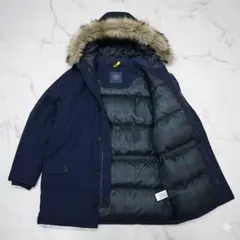 美品 ポロラルフローレン2wayダウンコートL 防寒 ロング 撥水 ファー 人気