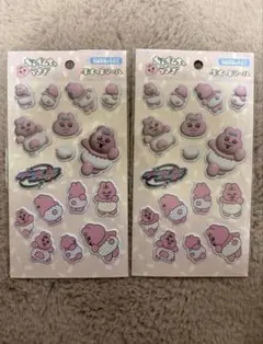 おぱんちゅうさぎ キャンドゥ ぷくっとシール 2点セット