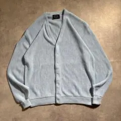 古着 70s Jantzen アクリル カーディガン 水色 ライトブルー usaのサムネイル