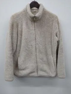 (433) UNIQLO ベージュ フリースジャケット