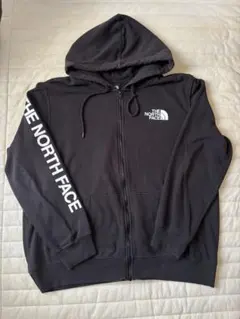 ノースフェイス　ジップアップパーカー　黒　XL