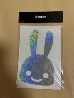 CUNE ウサギ ホログラムラメ　ステッカーのサムネイル