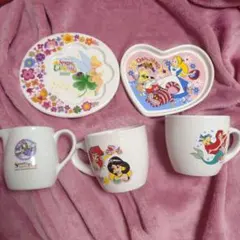 ディズニーキャラクター マグカップ・プレートセット