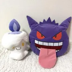 ポケモン 顔型ぬいぐるみリュック ゲンガー でっかいぬいぐるみ ヒトモシ