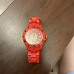w♡c クマタン　レッド プラスチック 腕時計