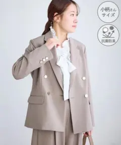 【低身長・小柄さんサイズ】クリアツイル金ボタンジャケット/入卒式・セレモニー