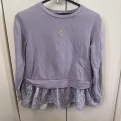 anyfam 150 トレーナー　裏起毛　紫