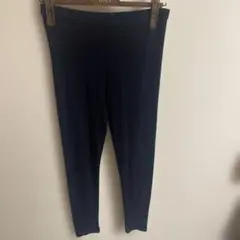 トップバリュ　レギンス　レディース　ネイビー　無地　L