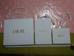 Dior ホワイトショップ袋５枚セット 大中小