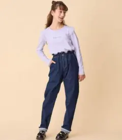 【美品】any FAM エニィファム　シェフパンツ(120-130cm) デニム