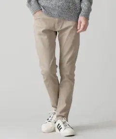 nano•universe/ストレッチスキニー5P/ベージュ/L