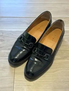 REGAL レザースタッズ ビットローファー｜レディース｜ブラック｜23.5