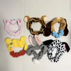 ディズニーキャラクター ヘアバンド 6個セット