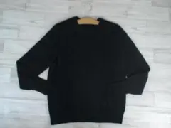 89436 ユニクロ　カシミヤ100％　セーター　黒　XXL