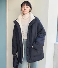 FREAK'S STORE リバーシブル ボアキルティングコート