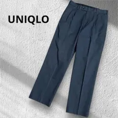 【UNIQLO】　ユニクロ　ネイビー　チノパン