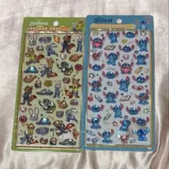 ズートピア スティッチ ボンボンドロップシール 2枚セット