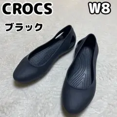 クロックス フラットシューズ 黒 W8 24cmのサムネイル