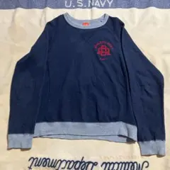 NIKE 00s スウェット　刺繍ロゴ　フロッキープリント　y2k 古着